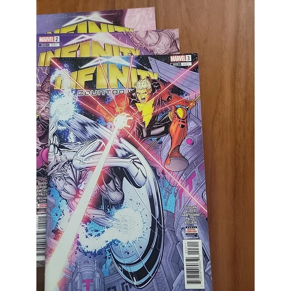 '18 Lot of 3 Marvel Comics Infinity Countdown #1E Kuder Variant, #2 & #3 VF-NM